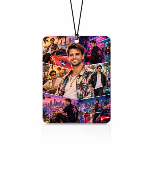 Personalisierter Duftbaum - GTA 6 Cover Stil