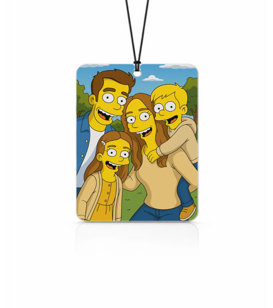 Personalisierter Duftbaum - Simpsons Stil